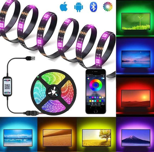 GlowVibe Tira LED Inteligente 10M – Control App, Alexa, Música y Más | FusiNova