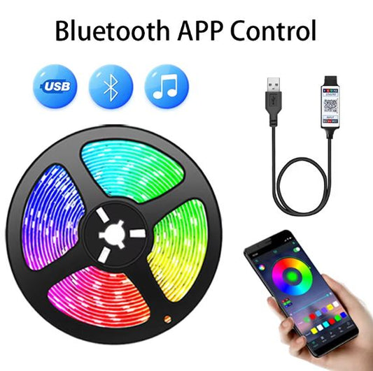 GlowVibe Tira LED Inteligente 10M – Control App, Alexa, Música y Más | FusiNova
