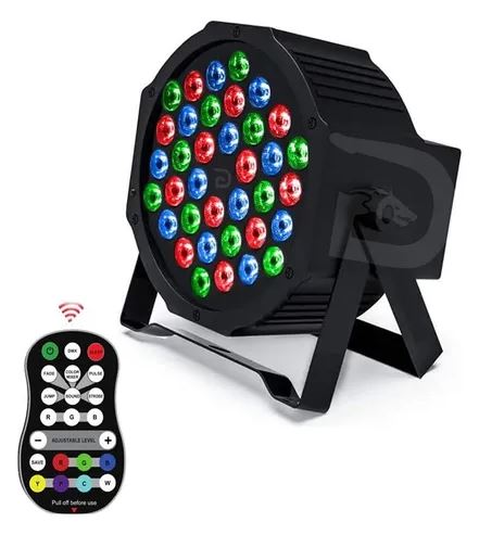 Luz LED Par Profesional RGB 36x1.5W – Efecto Wash y Control por Audio&nbsp;